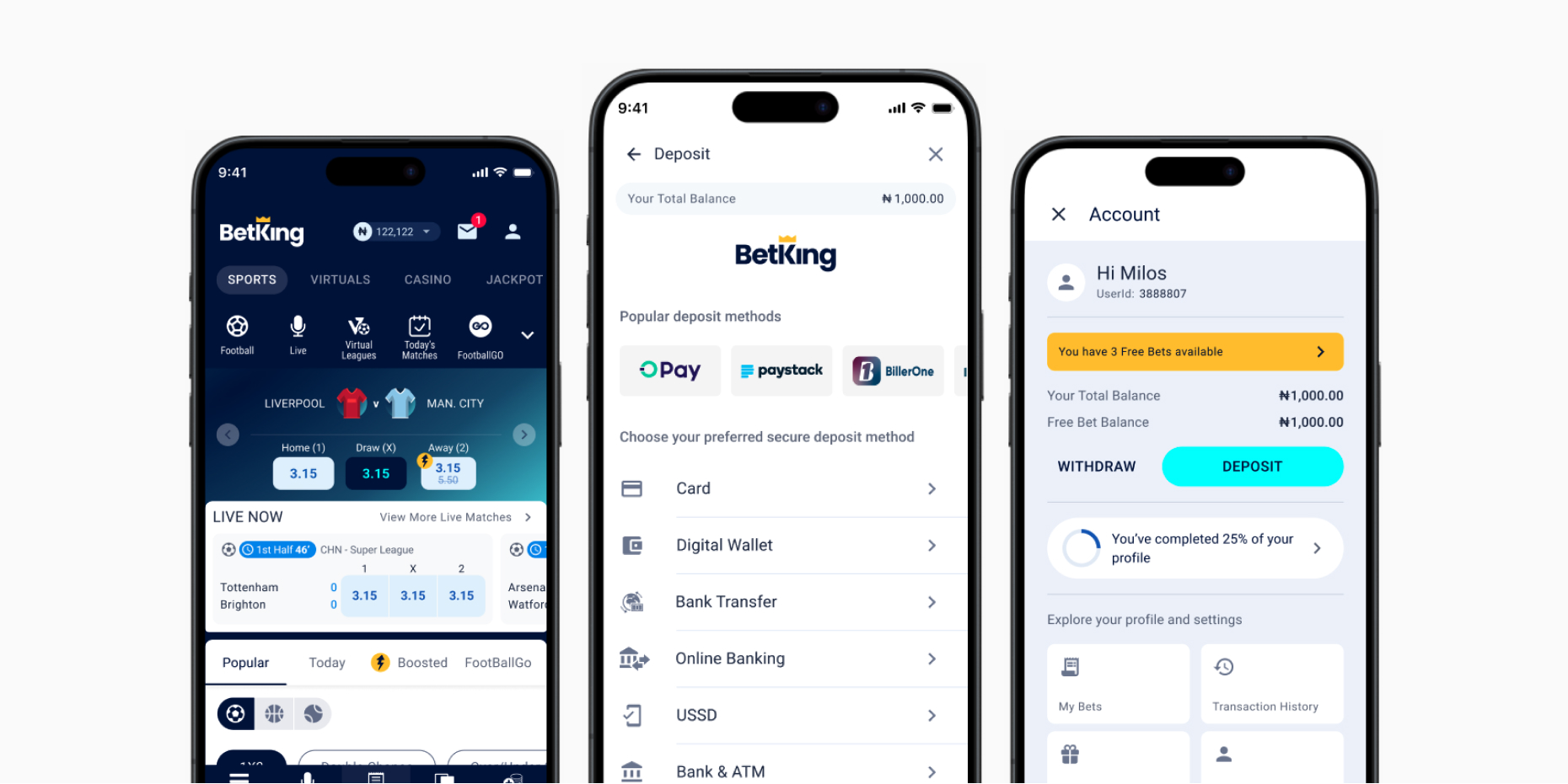 BetKing: Payments